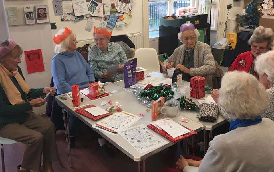 A birthday party at a table