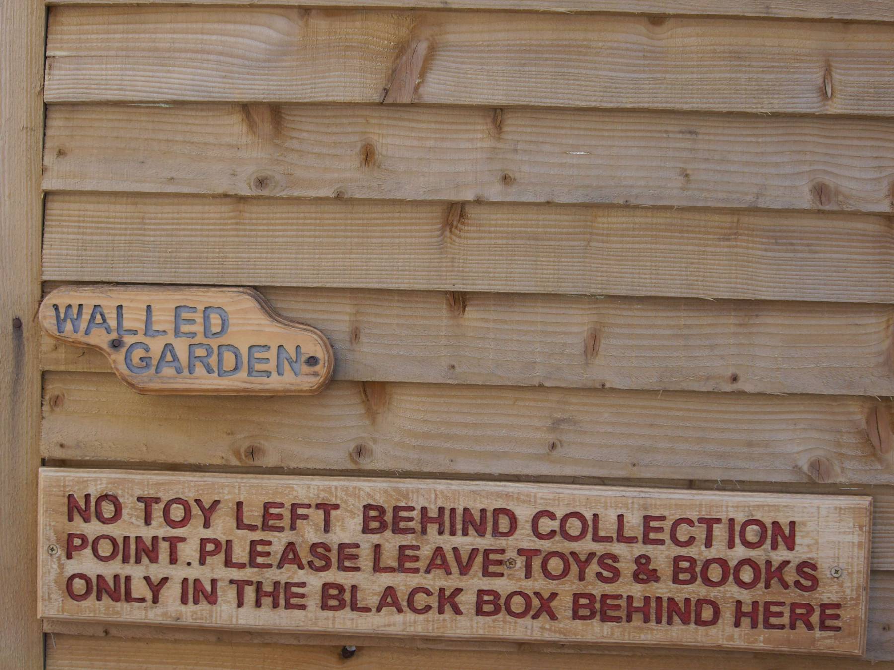 No toy left behind collection point